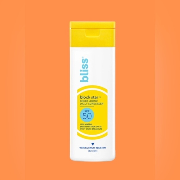 BLISS Blockstar Sheer Liquid Daily‎ Mineral spf 50 Sunscreen new - Picture 2 of 5